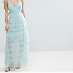 True Decadence Petite Cami Maxi Dress With Ruffle